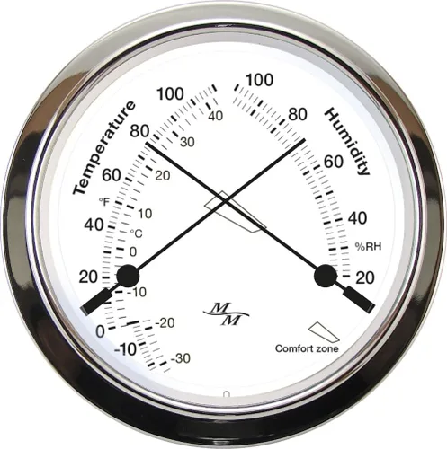 Miniatura 3 de MASTER-MARINER First Light Collection - Juego de regalo náutico de cabina, reloj de 5.75 pulgadas de diámetro e instrumentos de medidor de confort