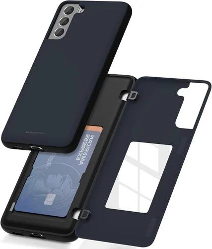 Miniatura 28 de GOOSPERY Funda tipo cartera para Samsung Galaxy S22 Ultra, [tarjetero] parachoques magnético de puerta con cierre automático, cubierta protectora