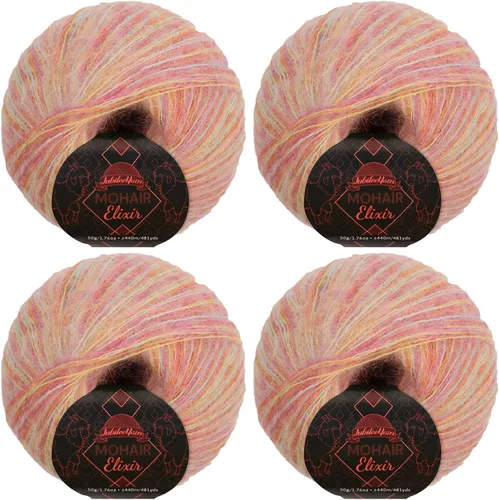 Miniatura 26 de JubileeYarn Mohair Elixir Yarn - 50g/Skein Baby Wool Blend - Cosmopolitan - 1 Skein