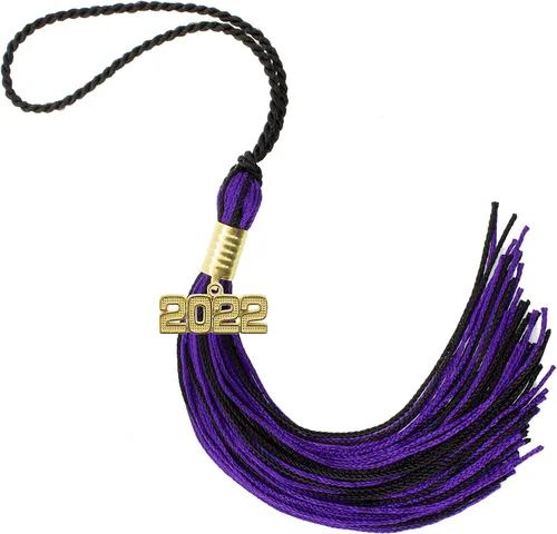 Miniatura 228 de Borla de graduación Aqua 2022, todos los colores escolares disponibles, fabricada en Estados Unidos