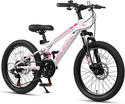 Miniatura 16 de Glerc Bicicleta de montaña para niños de 20, 24 y 26 pulgadas, bicicleta de montaña para niños y niñas a partir de 6 años, bicicleta Skyline de 21
