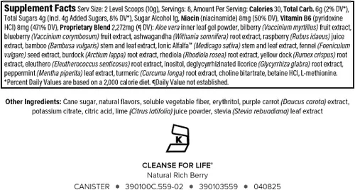Miniatura 2 de Isagenix Cleanse for Life - Suplemento en polvo para limpiar bebida sin laxantes ni diuréticos - Apoya el metabolismo con vitamina B12 y niacina