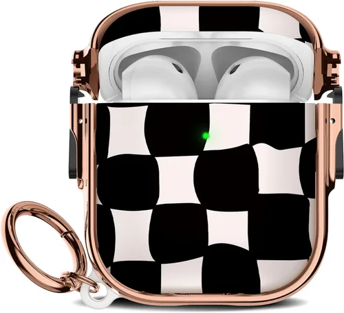 Miniatura 27 de Maxjoy para Funda Linda de AirPods 2 (2019) con Bloqueo de Seguridad, Compatible con Funda de AirPod de 2ª Generación de Mármol para Mujeres