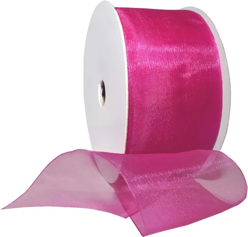Miniatura 11 de Morex Ribbon 91803/100-609 Cinta de nailon Organdy, 5/8 pulgadas por 100 yardas, color rojo