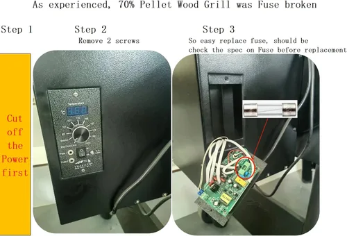 Miniatura 2 de Firsgrill Repuesto de fusible para parrillas Traeger, Pit Boss, Z y parrillas de pellets de madera Weber (5A 250V)