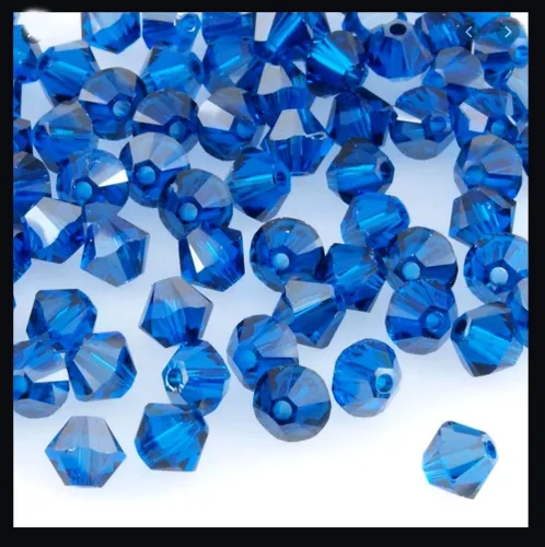 Miniatura 92 de 100 piezas auténticas Preciosa de 3 mm (0,12 pulgadas) cuentas sueltas de cristal bicono facetado pequeño amatista púrpura compatibles con cristales
