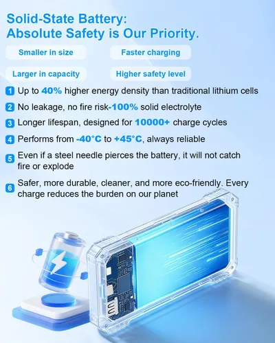 Miniatura 7 de Cargador Solar Power Bank 49800mAh con 4 cables integrados y 3 paneles plegables, cargador de teléfono portátil rápido PD22.5W, paquete de batería