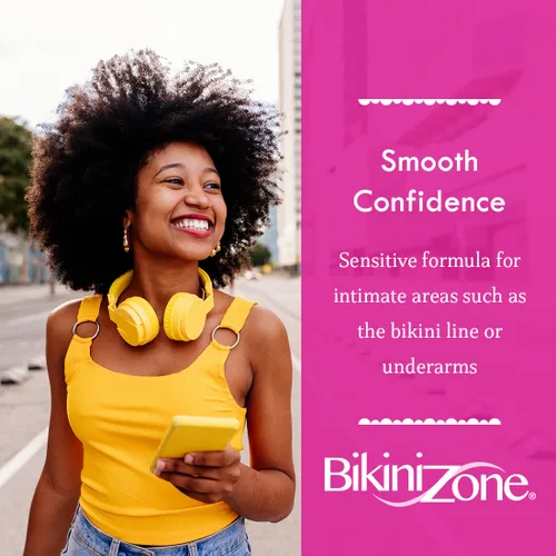 Miniatura 4 de Bikini Zone Removedor de vello en crema – Depilación instantánea para mujeres – Crema depilatoria para pieles sensibles y áreas delicadas – Dura más