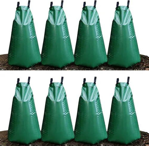 Miniatura 11 de Bolsas de riego de árboles de 20 galones, reutilizables, resistentes, bolsas de agua de liberación lenta para árboles, bolsas de riego por goteo