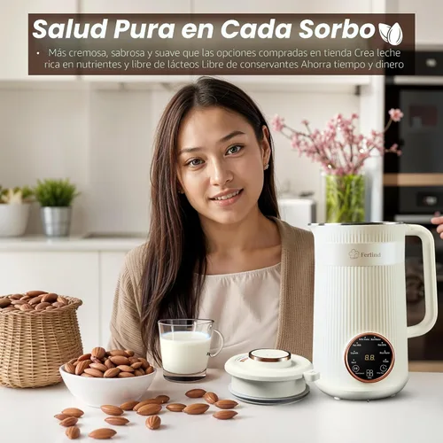 Miniatura 5 de NUEVO Fabricante de Leche de Nueces 8-en-1 para 32 oz de Leche de Almendra Casera, Leche de Avena, Leche de Soja, Leche de Coco Sin Lácteos, Bebidas