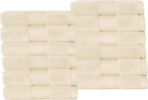 Miniatura 90 de Superior Juego de toallas de algodón turco de 9 piezas, 3 toallas de baño, 3 manos, 3 toallas faciales para el hogar, artículos esenciales de baño