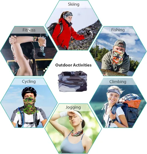 Miniatura 6 de Sun UV Protection Face Mask Cooling Neck Gaiter Balaclava Bandana Scarf