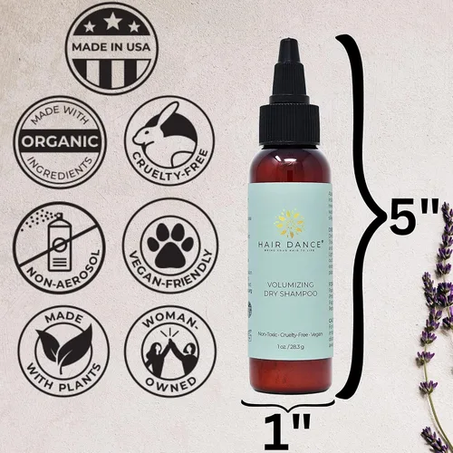 Miniatura 6 de Champú Seco en Polvo de Volumen Ingredientes Naturales y Orgánicos Sin Aerosol Fabricado en EE. UU. Sin Talco y Maíz Para Cabello Rubio