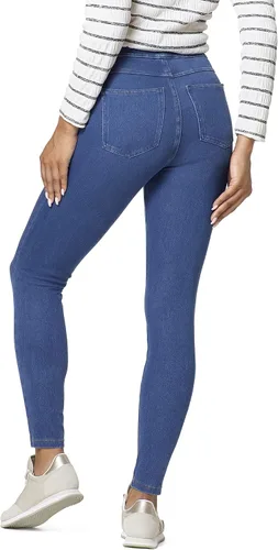 Miniatura 2 de HUE Leggings de mezclilla esenciales de ajuste curvo para mujer
