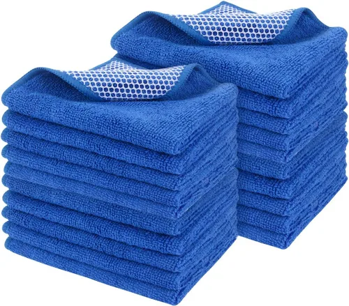 Miniatura 34 de SINLAND Paño de microfibra para lavar platos, trapos de platos, el mejor paño de cocina para lavar, paños de limpieza con lado abrasivo de polímero