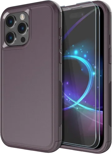 Miniatura 14 de Diverbox Funda para iPhone 15 Plus [a prueba de golpes] [a prueba de caídas] [protector de pantalla de vidrio templado], funda de protección
