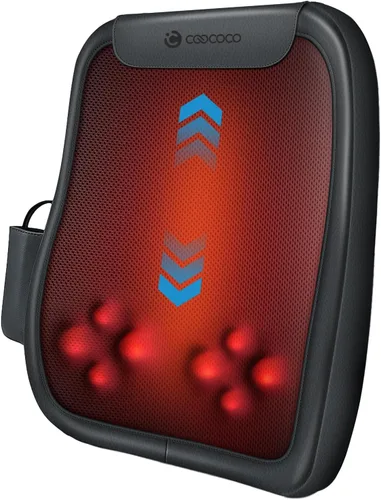 CooCoCo Masajeador de espalda Shiatsu para aliviar el dolor de tejido profundo, apto para FSA, masajeador de espalda baja HSA con calor, masaje de
