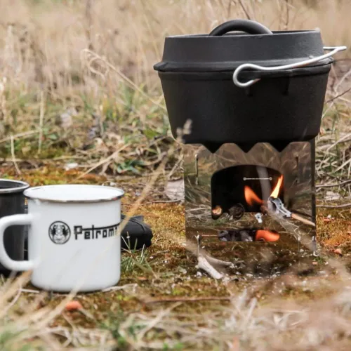 Miniatura 3 de Petromax Horno holandés de hierro fundido para cocinar u hornear al aire libre sobre una fogata o en la cocina del hogar, los utensilios de cocina