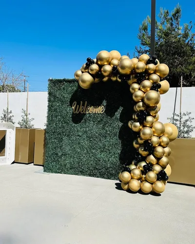 Miniatura 6 de Globos de látex dorados, 55 globos dorados metálicos de 12 pulgadas con 1 cinta para cumpleaños, graduación, baby shower, decoración de fiesta
