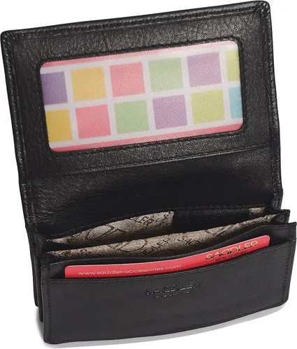 Miniatura 4 de SADDLER - Tarjetero de piel de lujo para mujer, con tarjetero de visita, tarjetero, tarjetero, funda de diseño con RFID para damas, caja de regalo