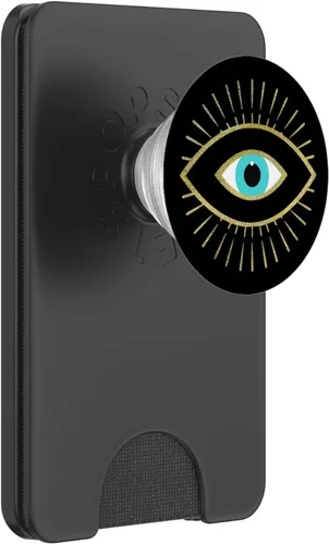 Miniatura 6 de PopSockets MagSafe PopGrip amarillo de mal de ojo negro para iPhone