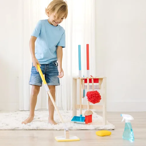Miniatura 2 de Melissa & Doug Juego de limpieza Deluxe Sparkle & Shine (11 piezas) - Certificado FSC