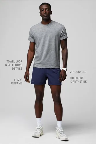 Miniatura 76 de Fabletics The One - Pantalón corto para hombre (forro), entrenamiento, natación, ligero, de secado rápido, bolsillo con cremallera, tejido elástico