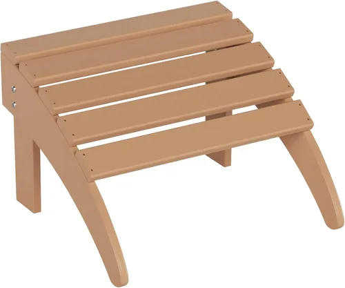 WO Home Furniture Adirondack - Reposapiés otomano para patio al aire libre, 13.5 pulgadas, taburete plegable para silla Adirondack al aire libre Teca