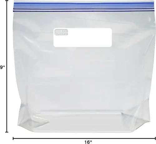 Miniatura 6 de Amazon Basics Bolsas de galón resellables para congelador, sin BPA, 90 unidades (anteriormente Solimo)
