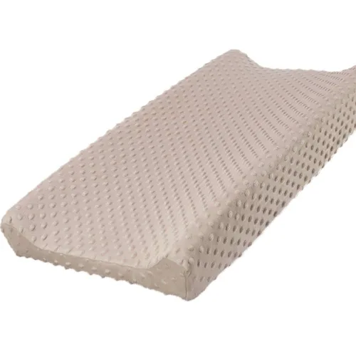 Owlowla Funda para cambiador, sábanas suaves de punto minky para cambiador para bebé niño y niña (caqui)