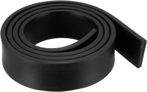 Miniatura 66 de uxcell Tira de sello de goma rectangular maciza, 0.197 in de ancho, 0.118 in de grosor, 3.3 ft de largo, color negro