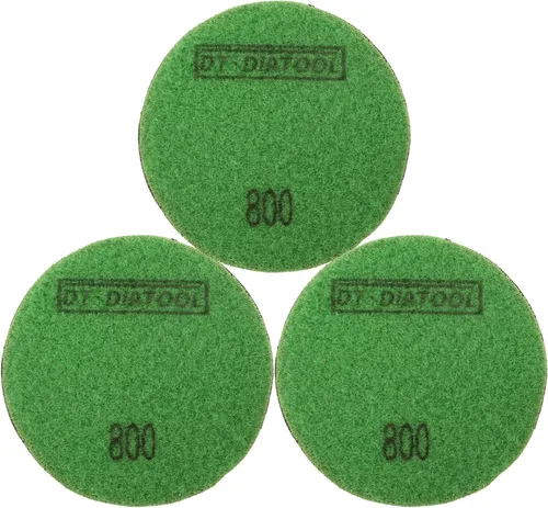 Miniatura 18 de DT-DIATOOL Almohadillas de pulido de diamante para piso, resina de terrazo, diámetro del suelo, grano de 4 pulgadas, 800 unidades, 6