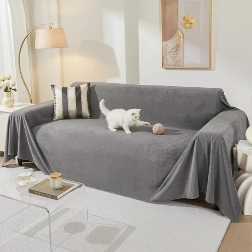 Miniatura 19 de MEETSKY Funda para silla reclinable, a prueba de arañazos, para gatos, fundas de sofá de gran tamaño, lavable para sofá individual, funda suave