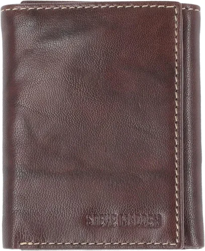 Miniatura 15 de Steve Madden Billetera triple RFID para hombre con ventana de identificación