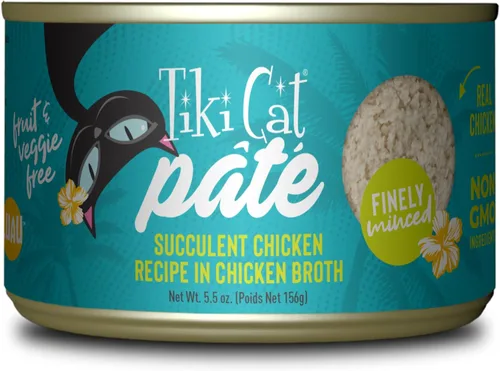 Miniatura 23 de Tiki Cat Luau Pâté, receta de atún y caballa Ahi en consumo de atún, nutrición equilibrada sin granos, comida enlatada húmeda para gatos, para todas