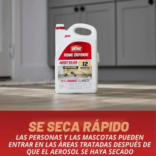 Miniatura 10 de Ortho Home Defense - Insecticida para interiores y perímetros2 con opción de relleno, controla hormigas, cucarachas, arañas y más, 1 galón