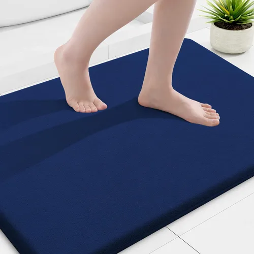 Miniatura 90 de Smiry Tapetes de Baño de Espuma Viscoelástica 36 x 24 pulgadas, Tapetes de Baño Extra Suaves y Absorbentes, Alfombra Antideslizante Lavable