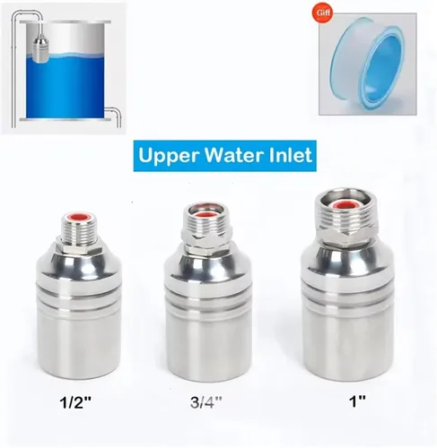 Miniatura 2 de Automatic Water Level Control Stainless Steel Floating Ball Valve(1/2",Side Water Inlet)