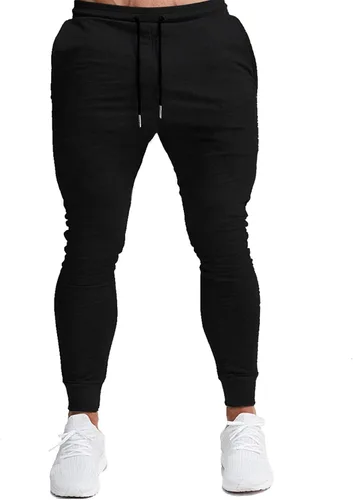 Miniatura 2 de BUXKR - Pantalones deportivos ajustados con bolsillos profundos para hombre, para gimnasio, correr y fisioculturismo