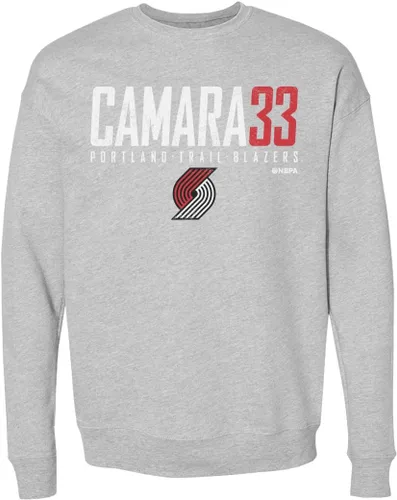 Miniatura 2 de 500 LEVEL Toumani Camara Portland Trail Blazers Sudadera de cuello redondo - Toumani Camara Portland Trail Blazers Elite WHT