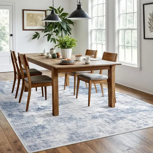 Miniatura 130 de IOHOUZE Alfombra abstracta lavable de 3 x 12 pies para pasillos, antideslizante para cocina, camino de entrada de lana sintética para interiores