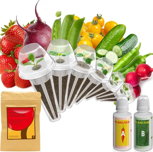 Kit de semillas de frutas Inbloom para AeroGarden, Ahopegarden, GARDENCUBE, MUFGA, sistema de cultivo hidropónico iDoo, 7 cápsulas (incluye más de