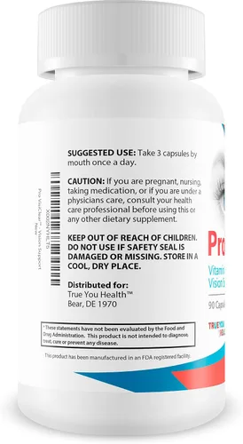 Miniatura 3 de Pro VisiClear For Eyes - Suplemento de visión enriquecido con vitamina A - Apoyo a base de vitaminas para apoyar la visión naturalmente