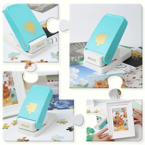 Miniatura 6 de KW-triO Puzzle Punch DIY Jigsaw Puzzle Piece Cutter para rompecabezas personalizado, rompecabezas de fotos personalizadas, herramienta