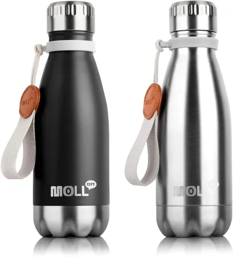 Miniatura 35 de Botella de agua para niños, botella de agua deportiva de acero inoxidable de 12 onzas con aislamiento al vacío para la vuelta a la escuela, botella