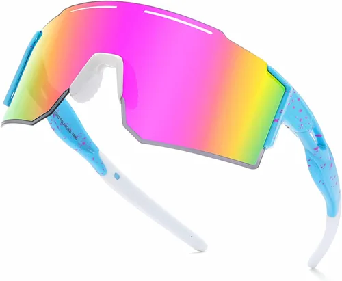 Gafas de sol deportivas polarizadas para hombres y mujeres, gafas de sol para correr, jóvenes, ciclismo, béisbol, protección UV400 C8