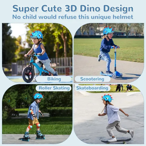 Miniatura 6 de Casco de bicicleta para niños, casco deportivo para niños de 2 a 4 años de edad, para auto equilibrado, triciclo, scooters, bicicleta y otros