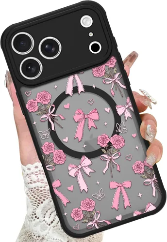Miniatura 51 de KANGHAR - Funda para iPhone 11 [Compatible con Magsafe] Patrón estampado de leopardo Lindo guepardo Funda protectora magnética para niñas, mujeres