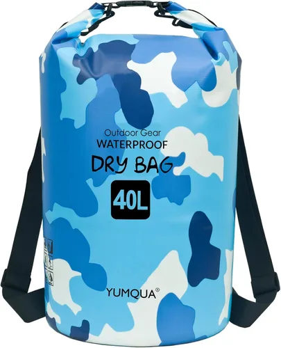 Miniatura 29 de YUMQUA Bolsas secas impermeables 5L/10L/20L/30L/40L para mujeres y hombres, bolsa seca flotante enrollable bolsa de almacenamiento impermeable