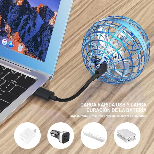 Miniatura 7 de LEMATRIX Juguete de bola de orbe volador 2023, bola flotante Boomerang Fly Fidget Spinner, juguetes geniales regalos para niños y niñas de 6, 7, 8